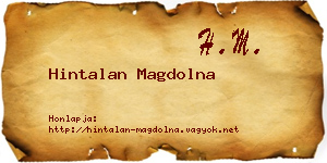 Hintalan Magdolna névjegykártya